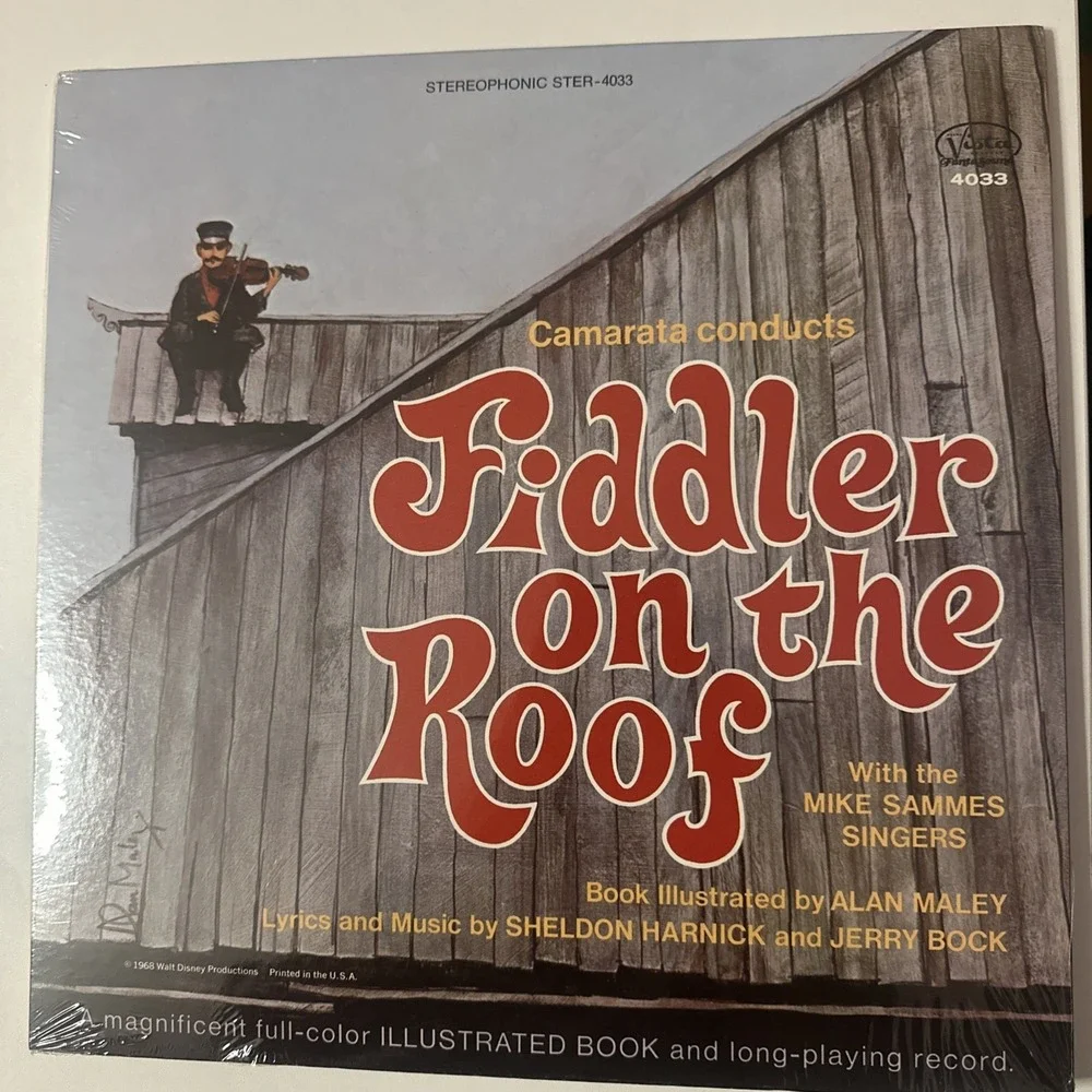 Disney- Camarata Conducts Fiddler On The Roof 1968 Buena Vista Vinyl LP record - Picture 1 of 16